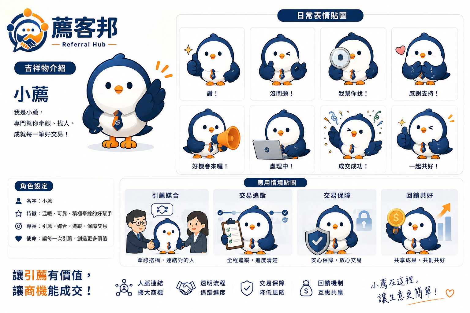 小薦的歡迎表情